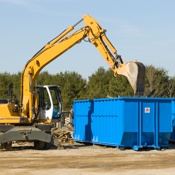 what are the rental fees for a residential dumpster in Hobgood